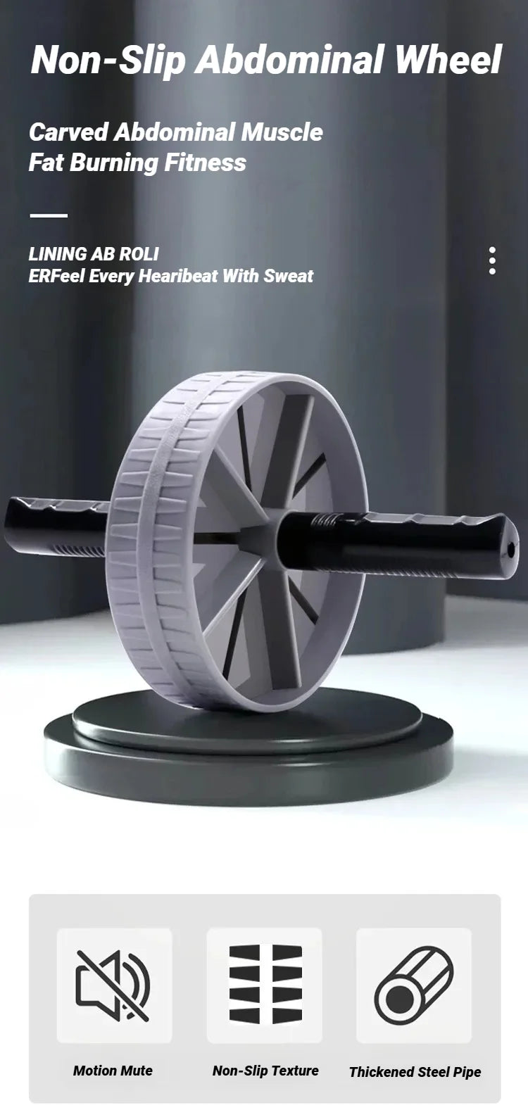 Ab Roller Wheel with Knee Pad