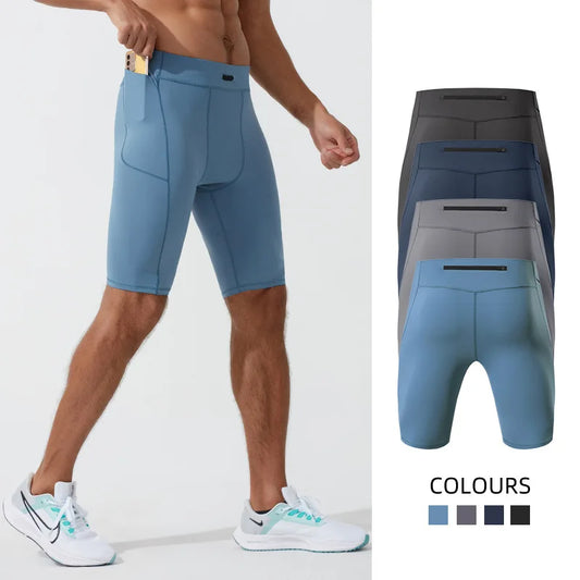 Men's Seamless Compression Shorts | Gym Training Shorts for Men