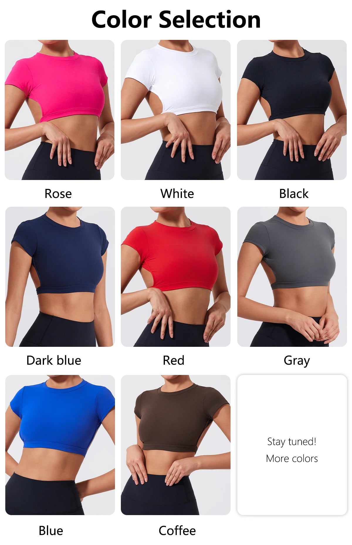 Women's Backless Crop Top Sports Shirt | Quick Dry Open Back Gym Workout Top